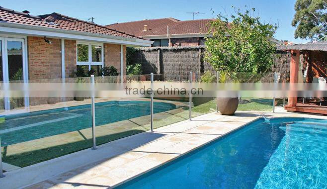 Shenzhen launch aluminum glass balustrade with plastic insert to hold 1/2" glass