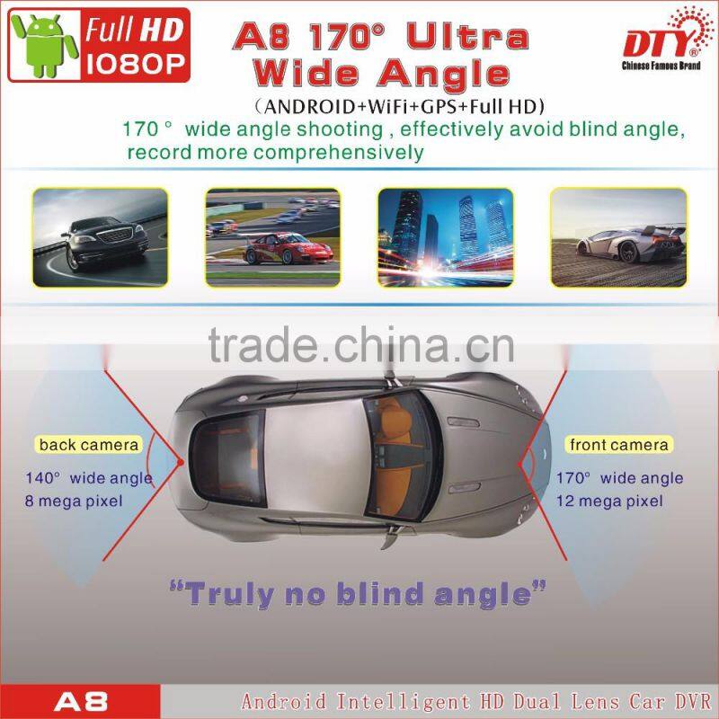 5"Android Intelligent ,android car blackbox,fhd 1080p car camera dvr video recorder, GPS Car Navigation Recorder