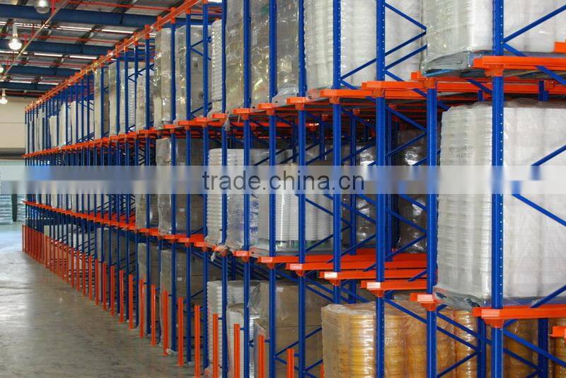 Warehouse cold rolled Steel Shelf, Drive in shelf