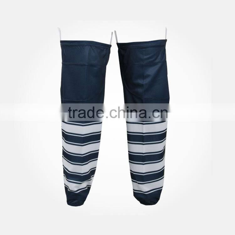 cheap polyester fabric subliamted ice hockey socks