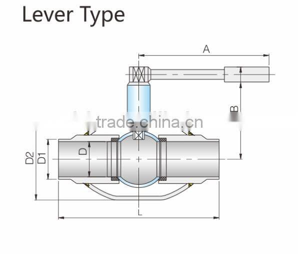 handle standardwater treatment supplier water on off fully welded ball valve