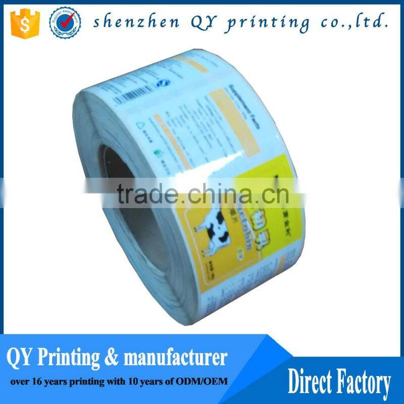 custom printed heat resistant roll sticker.adhesive vinyl labels