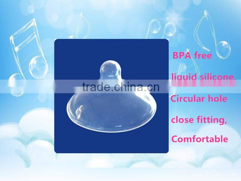 Close fitting silicone breast nursing pad breast cover