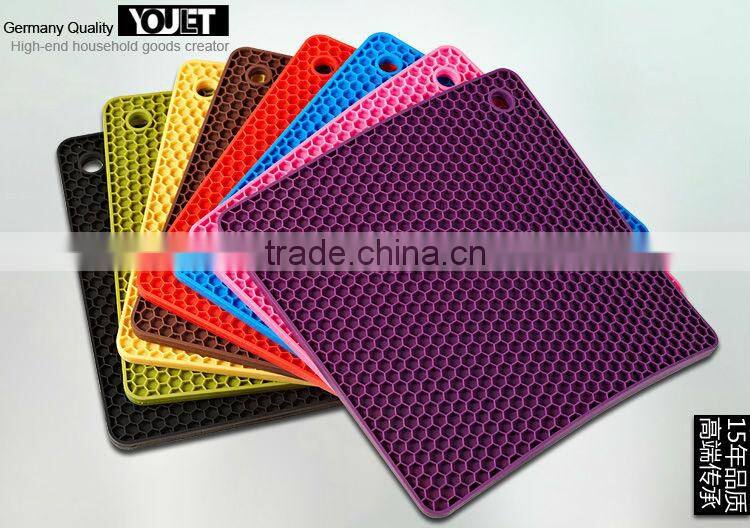 New product heat resistant silicone hot pot mat