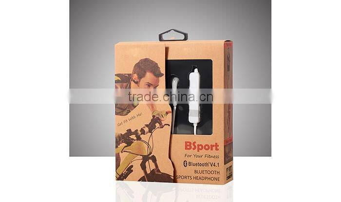 2016 Top Sales Stereo Bluetooth Universal sport Cordless Earbuds wireless earpiece mic the headset Best quality earphones