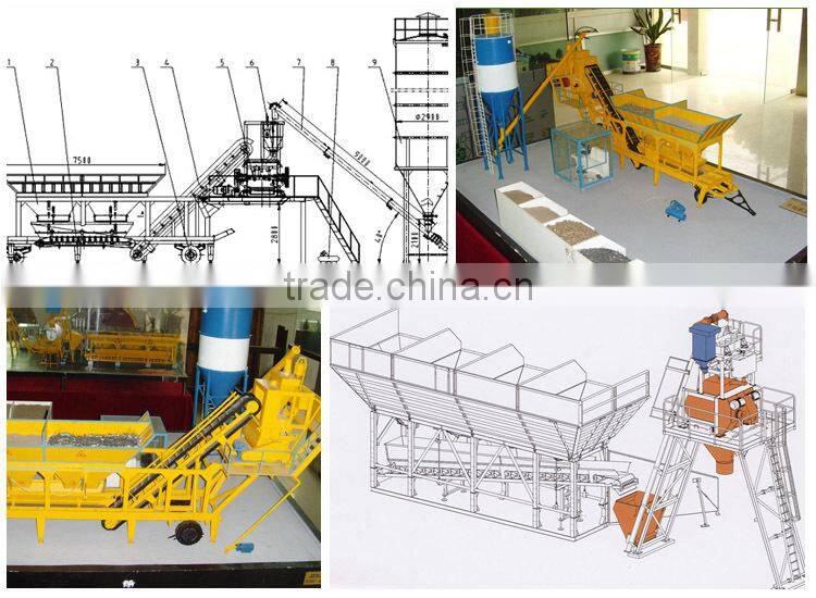 Factory Price YHZS35 Mobile Concrete Plant Price
