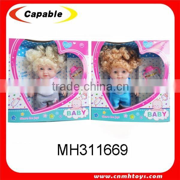 8 inch manufacturer China baby doll soft toy