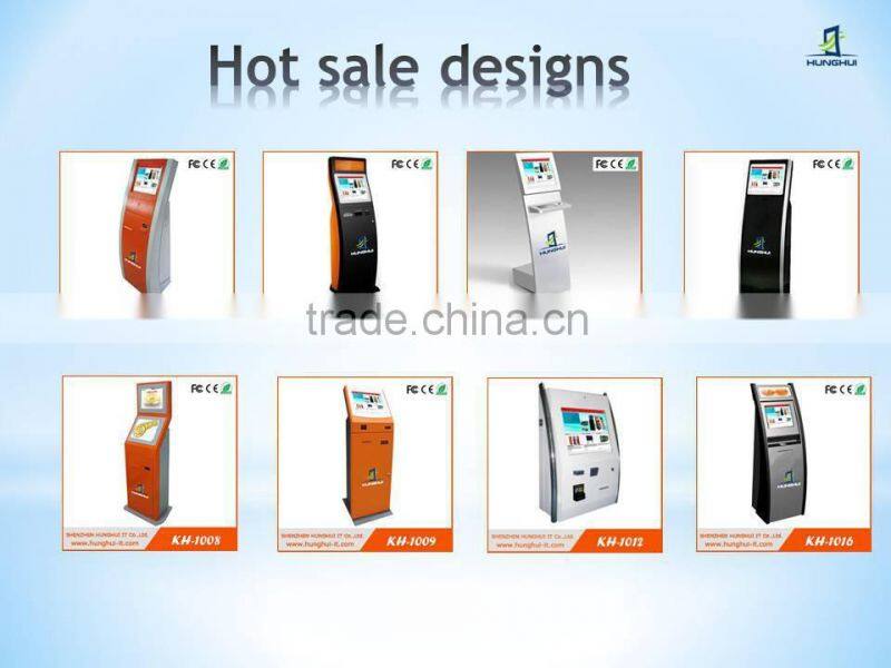 customizable touch screen kiosk with metal keyboard with trackball or touch pad