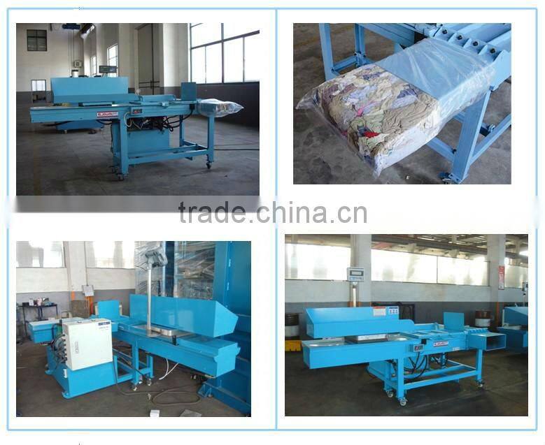 Second-hand clothes baling press fiber press machine