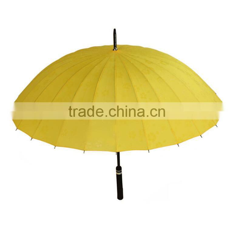 New design Pink straight umbrella Meet flower on the rainy day ! Best gift for ladies!