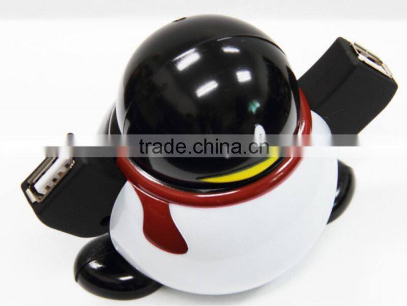 QQ Penguin Multi 4 Ports USB 2.0 Version HUB Up to 480Mbps