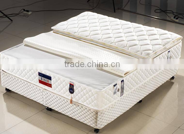 2015 hot sale queen size natural latex mattress from market E1037