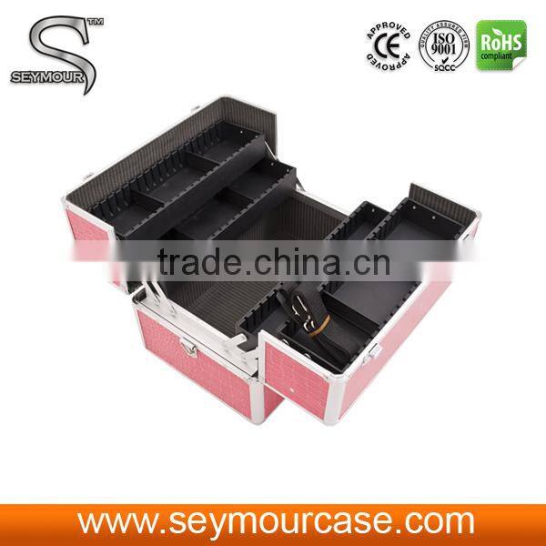 Hot Pink Croc Pro Cosmetic Case