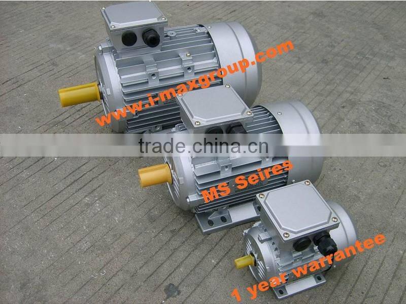 0.09kw-11kw MS three phase aluminum casing AC motors ac synchronous motor prices