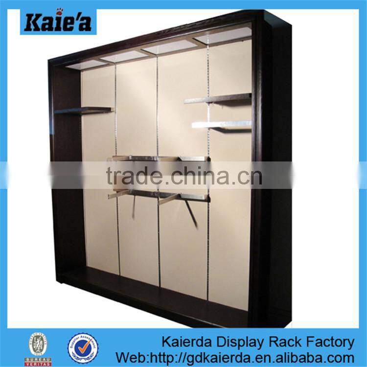 Kaierda Latest clothes display racks/wood dispaly shelf /clothing display shelf
