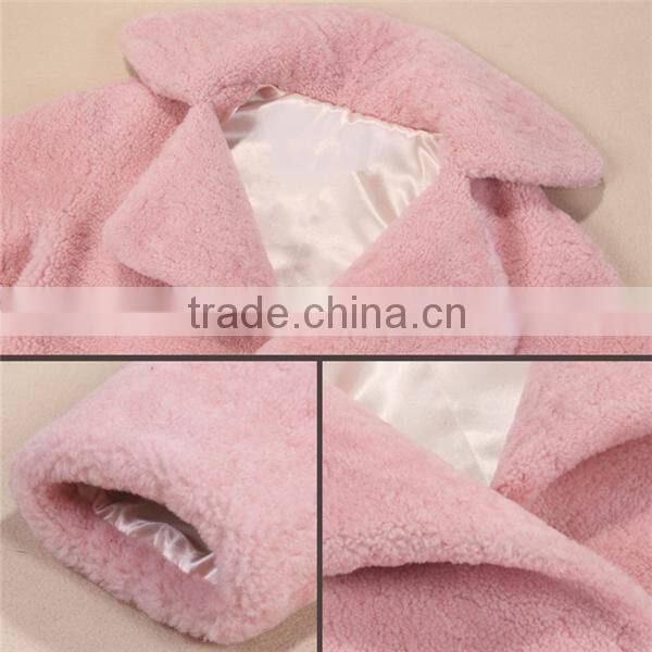 girls sky blue fur coat clothing , winter fur clothing sky blue