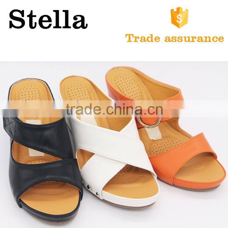 custom China Factory middle heel sneaker mules