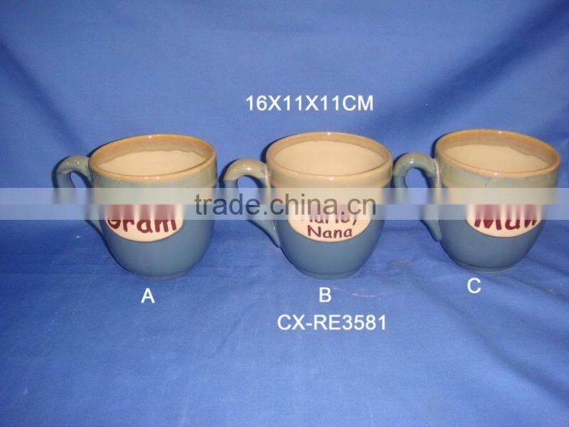 Elegant light blue cement decorative candle jars with copper lid match wedding ornament