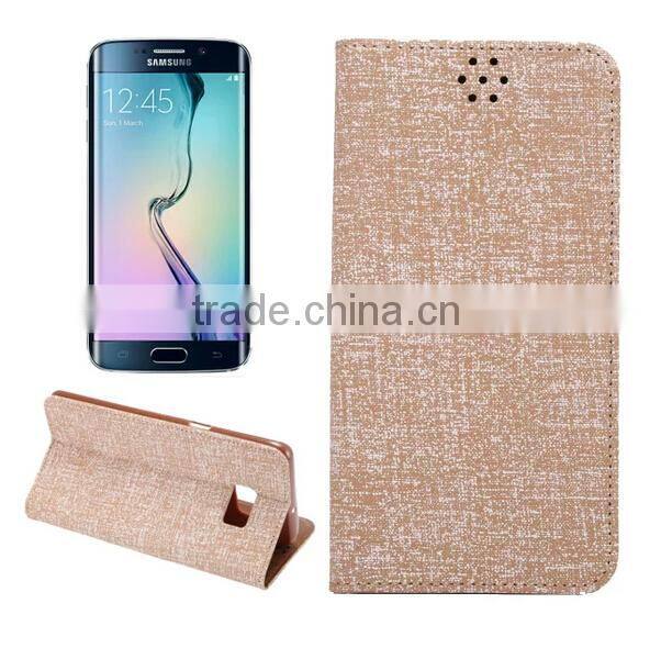 Wholesale Bling Leather Case With Card Slot For Samsung Galaxy S6 Edge