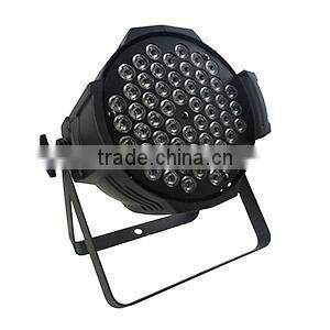 Wedding DMX 512 54PCS 3W RGBW LED Par Aluminum Light With 100000 Hours Long Life