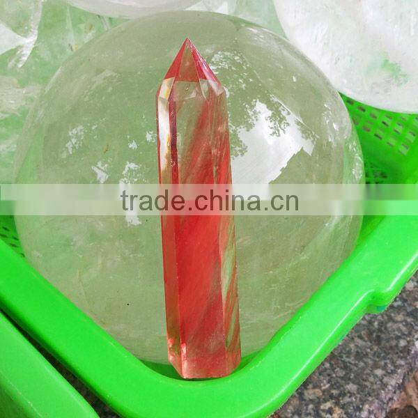 Red Quartz Crystal Point