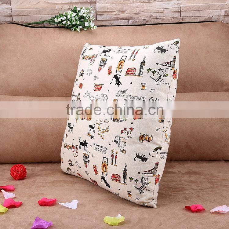 cartoon high-grade creative style restoring ancient ways cotton and linen pillowcases home furnishing cushion cover