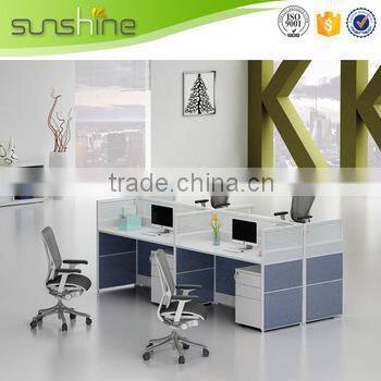 portable workstation laptop desk table middle desktop partition workstation for four people