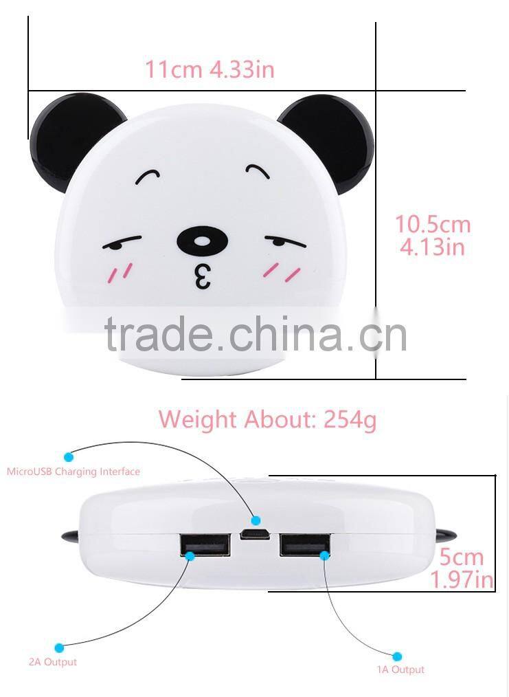 Smart universal power bank cartoons with lovely icon