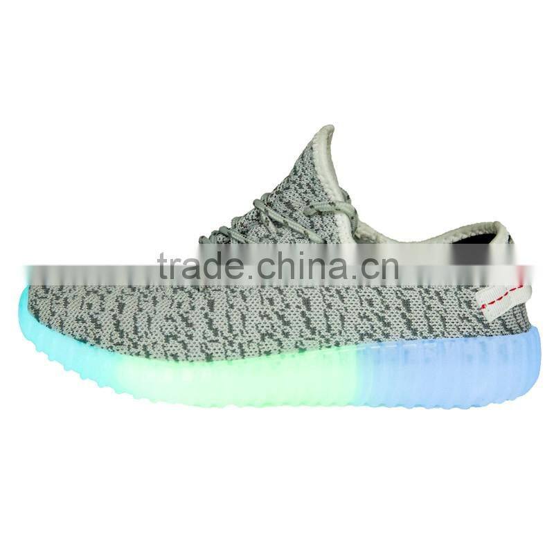 Hot selling reflect light shoes reflect sole flyknit sport shoes CASUAL SHOES