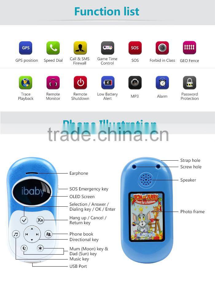 Ibaby spanish language gps tracker monitor gps tracker child gps tracker tracking device
