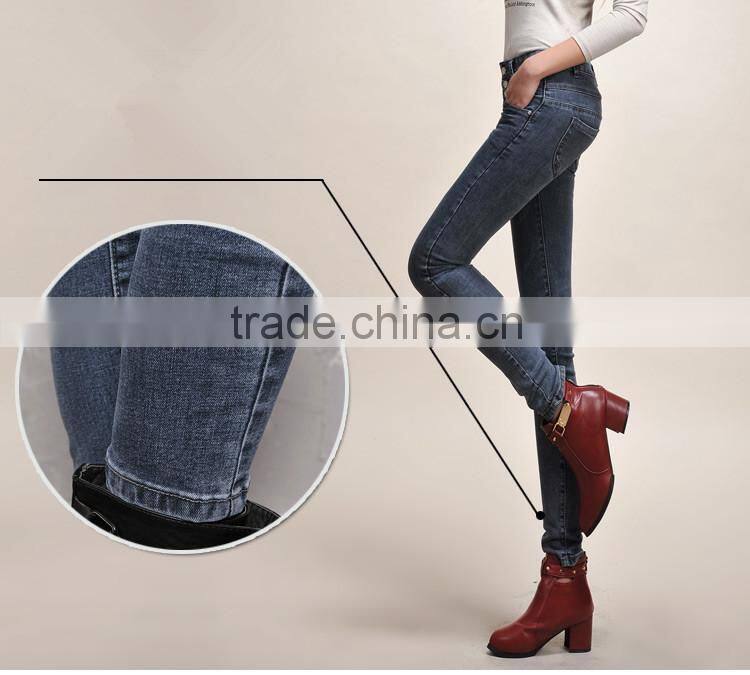 Hot-selling elegant autumn high quality denim jean trousers