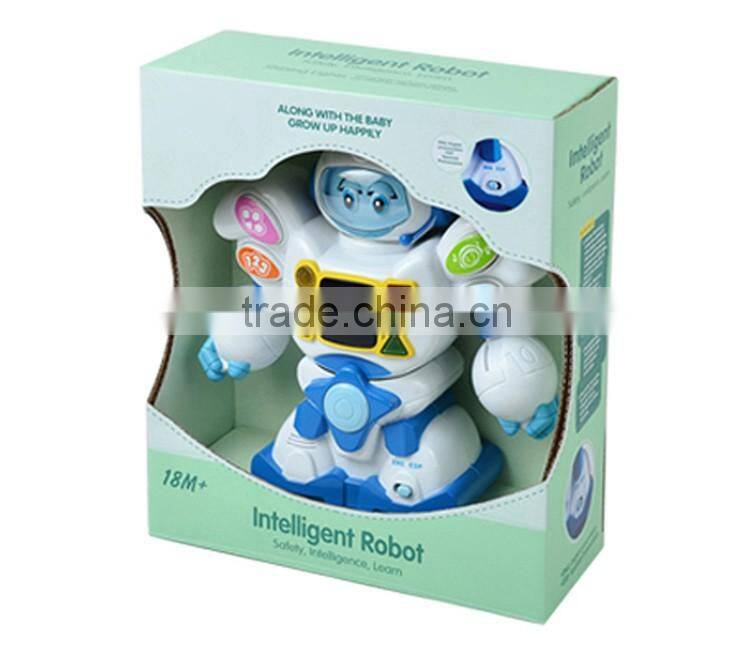 English and Spanish battery operated kids robot toys with light and music