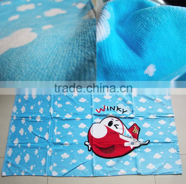 High quality kids cartoon bath towel printed cartoon character kids bath towel