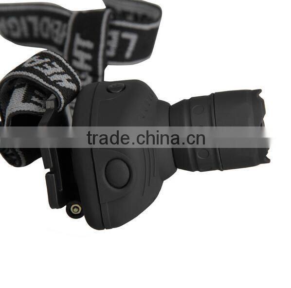 T27B waterproof 1W LED Headlight Light Headlamp Head Lamp Flashlight 3 modes