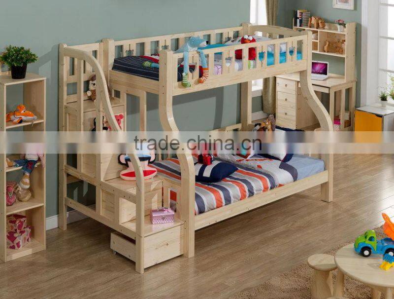 2015 hot sale wooden kid bumk bedroom furniture