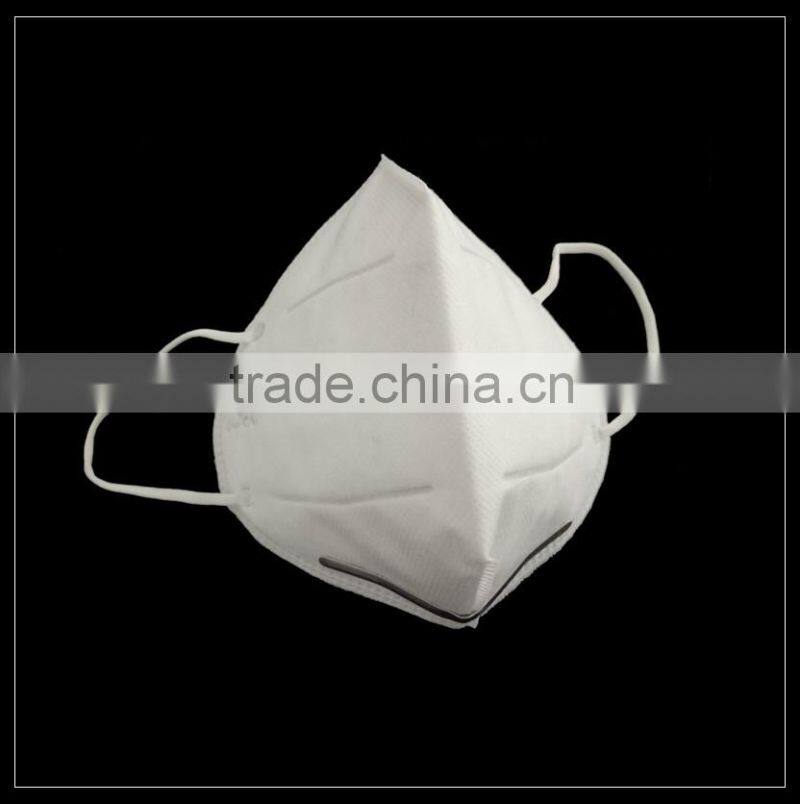 White spunlace nonwoven C-shape protective face mask