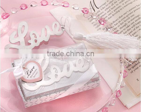 Wedding gift "Words of Love" Silver-Finish Bookmark