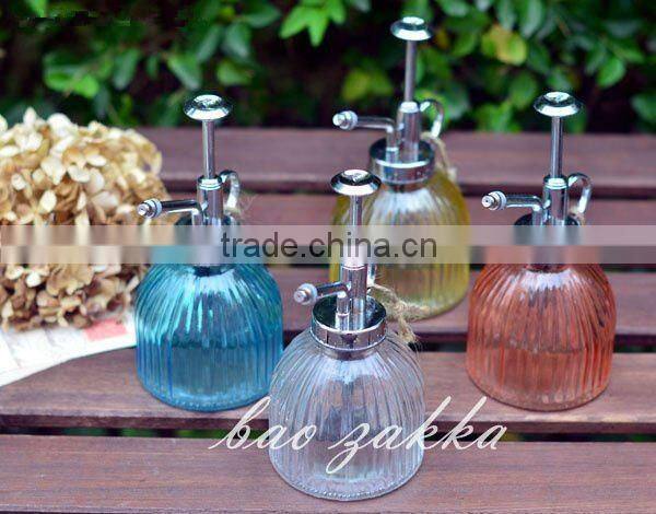 watring device, glass bottle, with spray pump