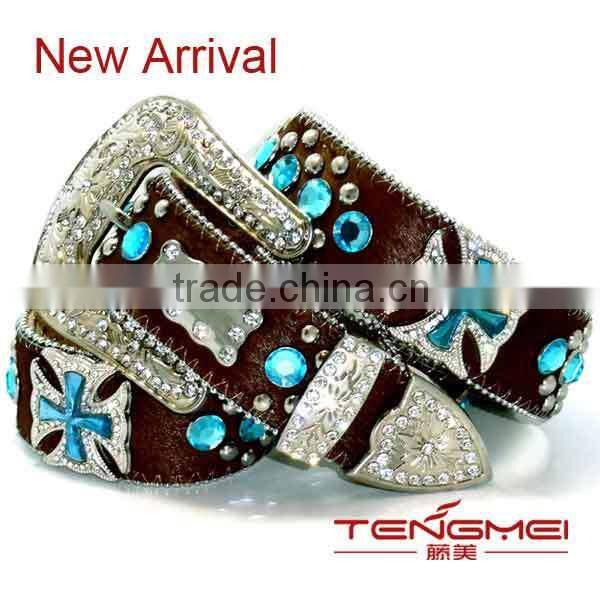 Western Cowgirl Berry Turquoise Concho Belt Manufacturer