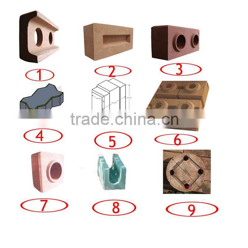 QM2-40 Manual Clay Interlocking Brick Making Machine for Sale, hand control mud brick making mahcine
