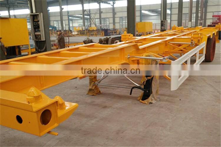 Hot sale 3 axle 50tons 40 ft container skeleton used trailer for UK