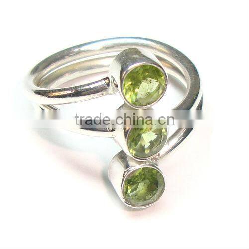 925 Sterling Silver Faceted Stone Jewelry