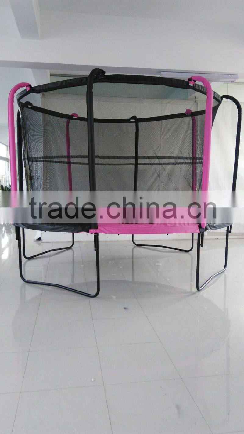 hot sale big round jumping trampoline with safety net