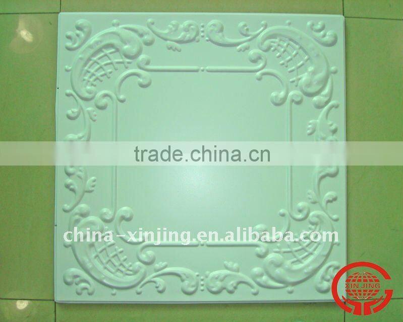 Aluminum lotuspattern embossed ceiling tile