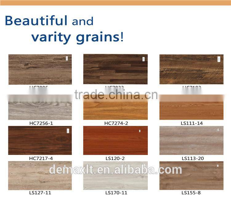 Unilin system, UV coated, Wear layer 0.07mm-0.7mm, Beveled edge, Virgin material Fiber glass sandwiched, Embossing style various