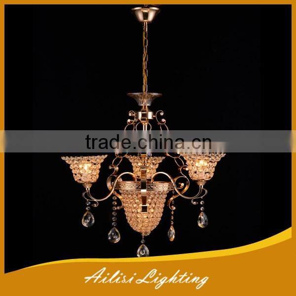 Top Sale High Quality Energy Saving 9 Lights Crystal Chandelier with Longan Drops