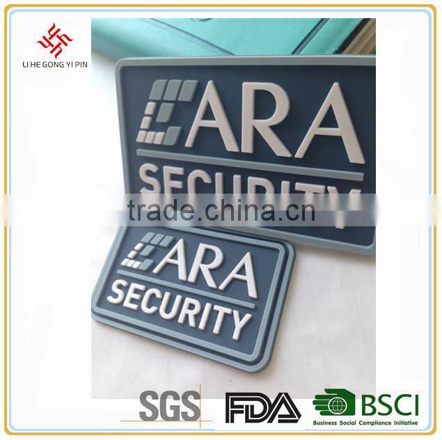 3D Custom PVC Garment Patch Garment Label Pvc Badge for cloth accessories
