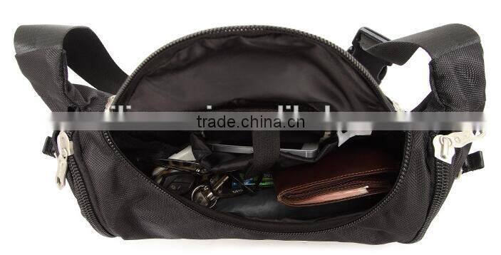 Single shoulder strap bag men big black bag fit belt single shoulder strap bag men