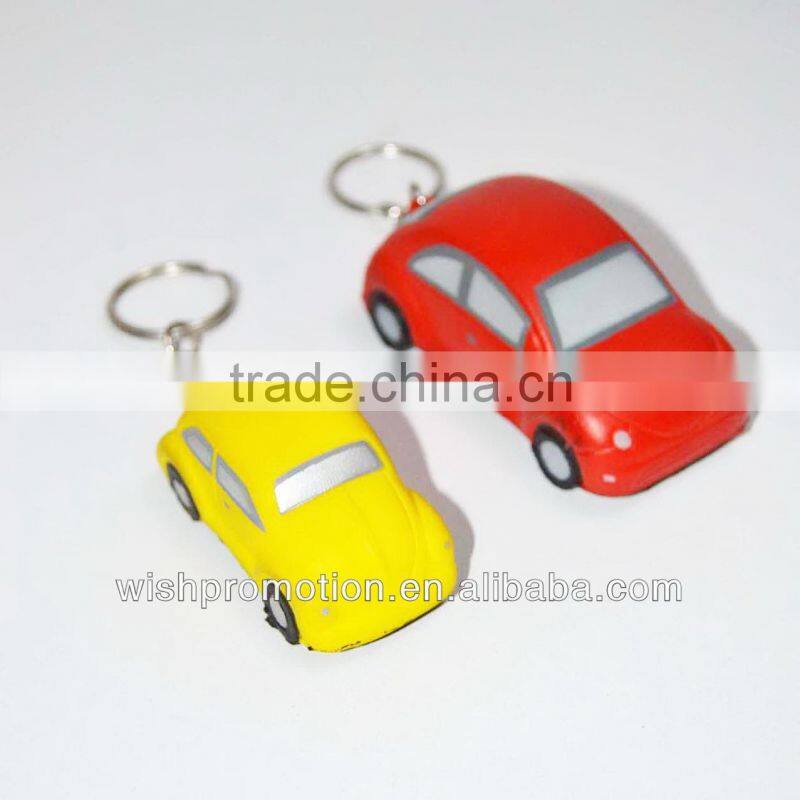 pu stress car keychain