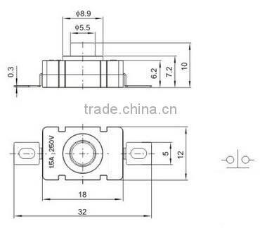 Flashlight button switch / tail switch / Central switch / self-locking key switch / ON-OFFswitch